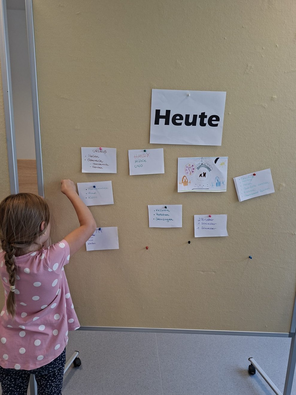 Ergebnistafel zu heute.